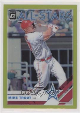 2019 Panini Donruss Optic - [Base] - Lime Green Prizm #100 - All-Stars - Mike Trout