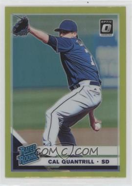 2019 Panini Donruss Optic - [Base] - Lime Green Prizm #91 - Rated Rookies - Cal Quantrill