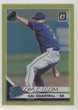 2019 Panini Donruss Optic - [Base] - Lime Green Prizm #91 - Rated Rookies - Cal Quantrill
