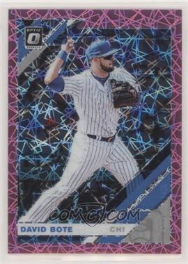 2019 Panini Donruss Optic - [Base] - Pink Velocity Prizm #138 - David Bote /199