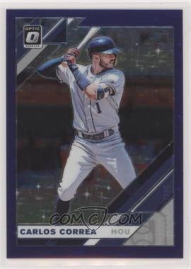 2019 Panini Donruss Optic - [Base] - Purple Stars Prizm #143 - Carlos Correa /125