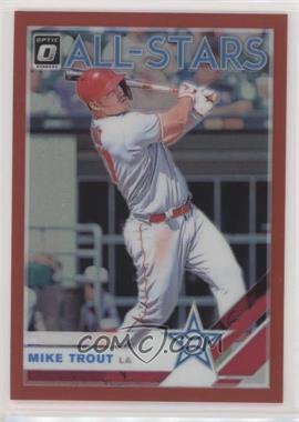 2019 Panini Donruss Optic - [Base] - Red Prizm #100 - All-Stars - Mike Trout /60