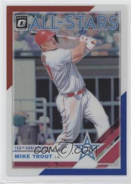 2019 Panini Donruss Optic - [Base] - Red White and Blue 150th Anniversary Prizm #100 - All-Stars - Mike Trout /150