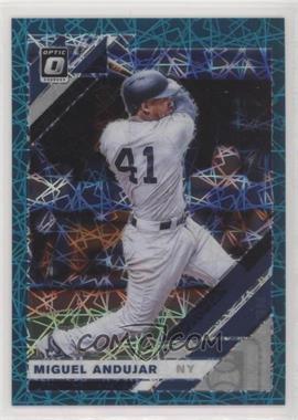 2019 Panini Donruss Optic - [Base] - Teal Velocity Prizm #129 - Miguel Andujar /35