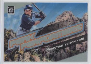 2019 Panini Donruss Optic - Peak Performers - Holo Prizm #PP-2 - Christian Yelich