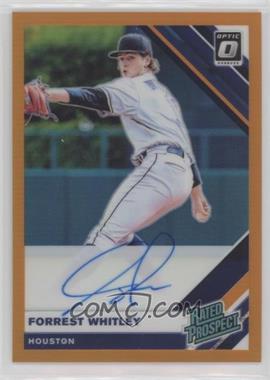 2019 Panini Donruss Optic - Rated Prospects Signatures - Orange Prizm #RPS-FW - Forrest Whitley /99