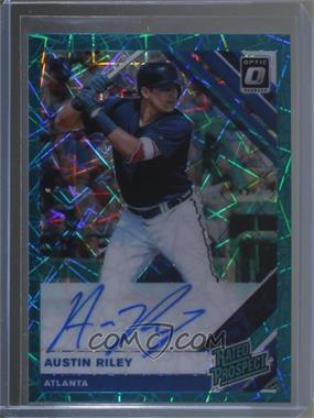 2019 Panini Donruss Optic - Rated Prospects Signatures - Teal Velocity Prizm #RPS-AR - Austin Riley /35