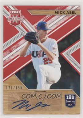 2019 Panini Elite Extra Edition - 18U National Team Signatures - Red #18U-MA - Mick Abel /150