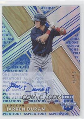 2019 Panini Elite Extra Edition - [Base] - Autographs Aspirations Blue #100 - Jarren Duran /50