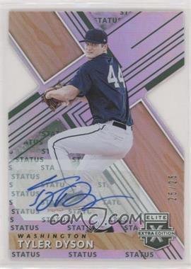 2019 Panini Elite Extra Edition - [Base] - Autographs Status Emerald Die-Cut #150 - Tyler Dyson /25