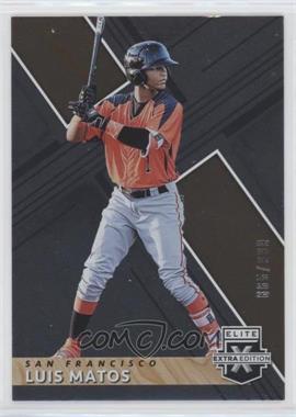 2019 Panini Elite Extra Edition - [Base] #168 - Luis Matos /999