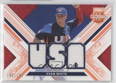 2019 Panini Elite Extra Edition - USA National Team Materials - Orange #USA-EW - Evan White /199