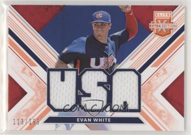 2019 Panini Elite Extra Edition - USA National Team Materials - Orange #USA-EW - Evan White /199