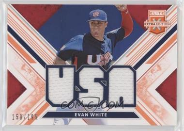 2019 Panini Elite Extra Edition - USA National Team Materials - Orange #USA-EW - Evan White /199