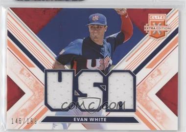 2019 Panini Elite Extra Edition - USA National Team Materials - Orange #USA-EW - Evan White /199