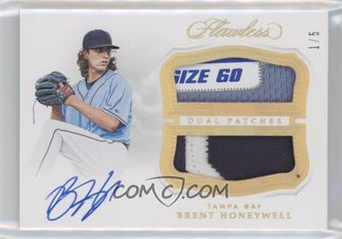 2019 Panini Flawless - Dual Patch Autographs - Gold #DPA-BH - Brent Honeywell /5