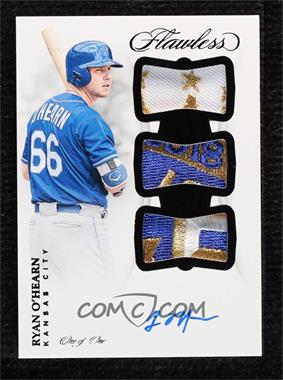 2019 Panini Flawless - Flawless Rookie Triple Patch Autographs - Black #TPA-RH - Ryan O'Hearn /1