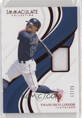 2019 Panini Immaculate Collection - [Base] - Red #100 - Francisco Lindor /25