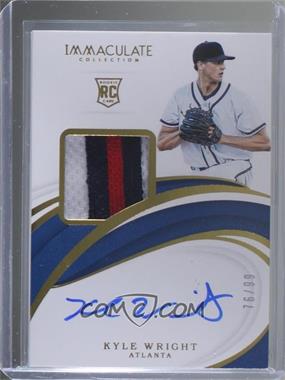2019 Panini Immaculate Collection - [Base] #18 - Rookie Patch Auto - Kyle Wright /99