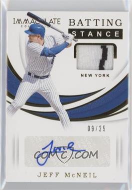 2019 Panini Immaculate Collection - Batting Stance #BS-JM - Jeff McNeil /25