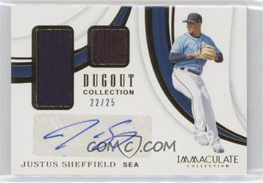 2019 Panini Immaculate Collection - Dugout Collection #DC-JS - Justus Sheffield /25