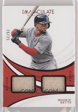 2019 Panini Immaculate Collection - Immaculate Dual Relics - Red #ID-MB - Mookie Betts /25