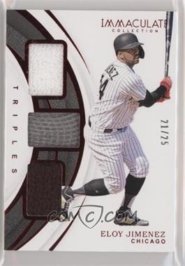 2019 Panini Immaculate Collection - Immaculate Triples - Red #IT-EJ - Eloy Jimenez /25