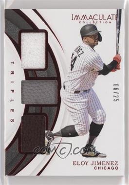 2019 Panini Immaculate Collection - Immaculate Triples - Red #IT-EJ - Eloy Jimenez /25