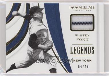 2019 Panini Immaculate Collection - Legends Material #LM-25 - Whitey Ford /49