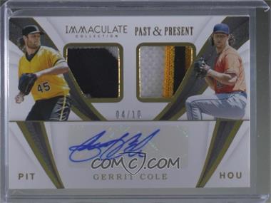 2019 Panini Immaculate Collection - Past and Present Autographs #PP-GC - Gerrit Cole /10