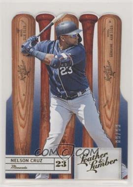 2019 Panini Leather & Lumber - [Base] - Die-Cut Gold #100 - Bats - Nelson Cruz /99