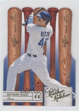 2019 Panini Leather & Lumber - [Base] - Die-Cut Gold #64 - Bats - Anthony Rizzo /99