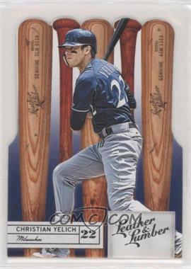 2019 Panini Leather & Lumber - [Base] - Die-Cut #67 - Bats - Christian Yelich