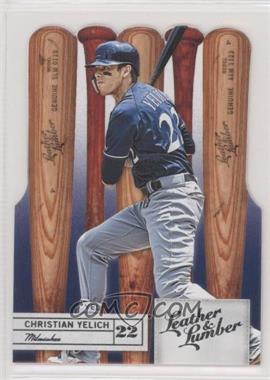 2019 Panini Leather & Lumber - [Base] - Die-Cut #67 - Bats - Christian Yelich