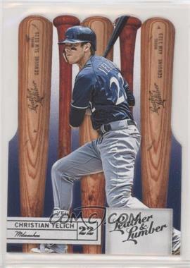 2019 Panini Leather & Lumber - [Base] - Die-Cut #67 - Bats - Christian Yelich