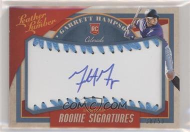 2019 Panini Leather & Lumber - [Base] - Rookie Signatures Baseball Light Blue #138 - Garrett Hampson /50