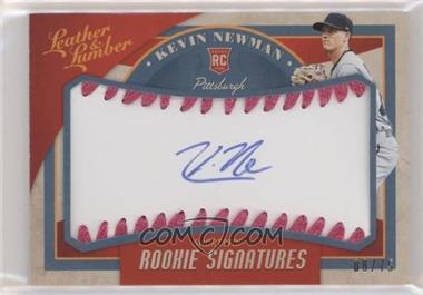 2019 Panini Leather & Lumber - [Base] - Rookie Signatures Baseball Pink #112 - Kevin Newman /75