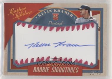 2019 Panini Leather & Lumber - [Base] - Rookie Signatures Baseball Pink #126 - Kevin Kramer /75