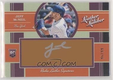 2019 Panini Leather & Lumber - [Base] - Rookie Signatures Leather #121 - Jeff McNeil /99