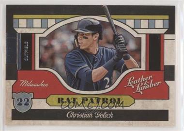 2019 Panini Leather & Lumber - Bat Patrol #BP-14 - Christian Yelich