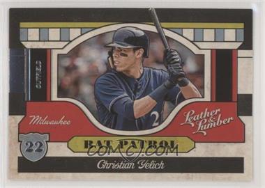 2019 Panini Leather & Lumber - Bat Patrol #BP-14 - Christian Yelich