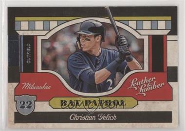 2019 Panini Leather & Lumber - Bat Patrol #BP-14 - Christian Yelich