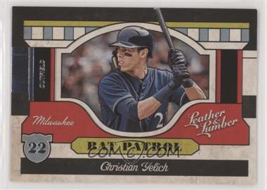 2019 Panini Leather & Lumber - Bat Patrol #BP-14 - Christian Yelich