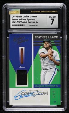 2019 Panini Leather & Lumber - Leather and Lace Signatures #LAS-VG - Vladimir Guerrero Jr. /25 [CSG 7 Near Mint]