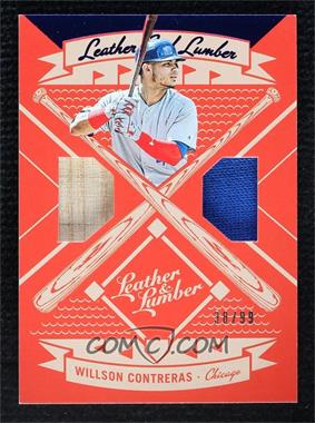 2019 Panini Leather & Lumber - Leather and Lumber Dual - Jersey/Bat #LLD-WC - Willson Contreras /99