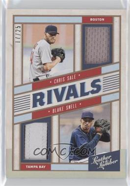 2019 Panini Leather & Lumber - Rivals Materials - Holo Silver #RM-CB - Blake Snell, Chris Sale /25