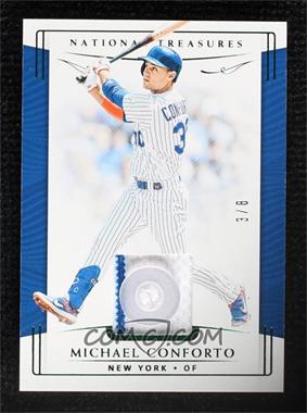 2019 Panini National Treasures - [Base] - Button #110 - Michael Conforto /8