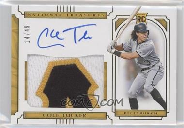 2019 Panini National Treasures - [Base] - Gold #55 - Rookie Material Signatures 2 - Cole Tucker /49