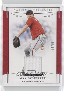 2019 Panini National Treasures - [Base] #139 - Max Scherzer /99