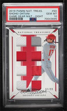 2019 Panini National Treasures - Game Gear Material Eights #GGMS-SO - Shohei Ohtani /99 [PSA 10 GEM MT]